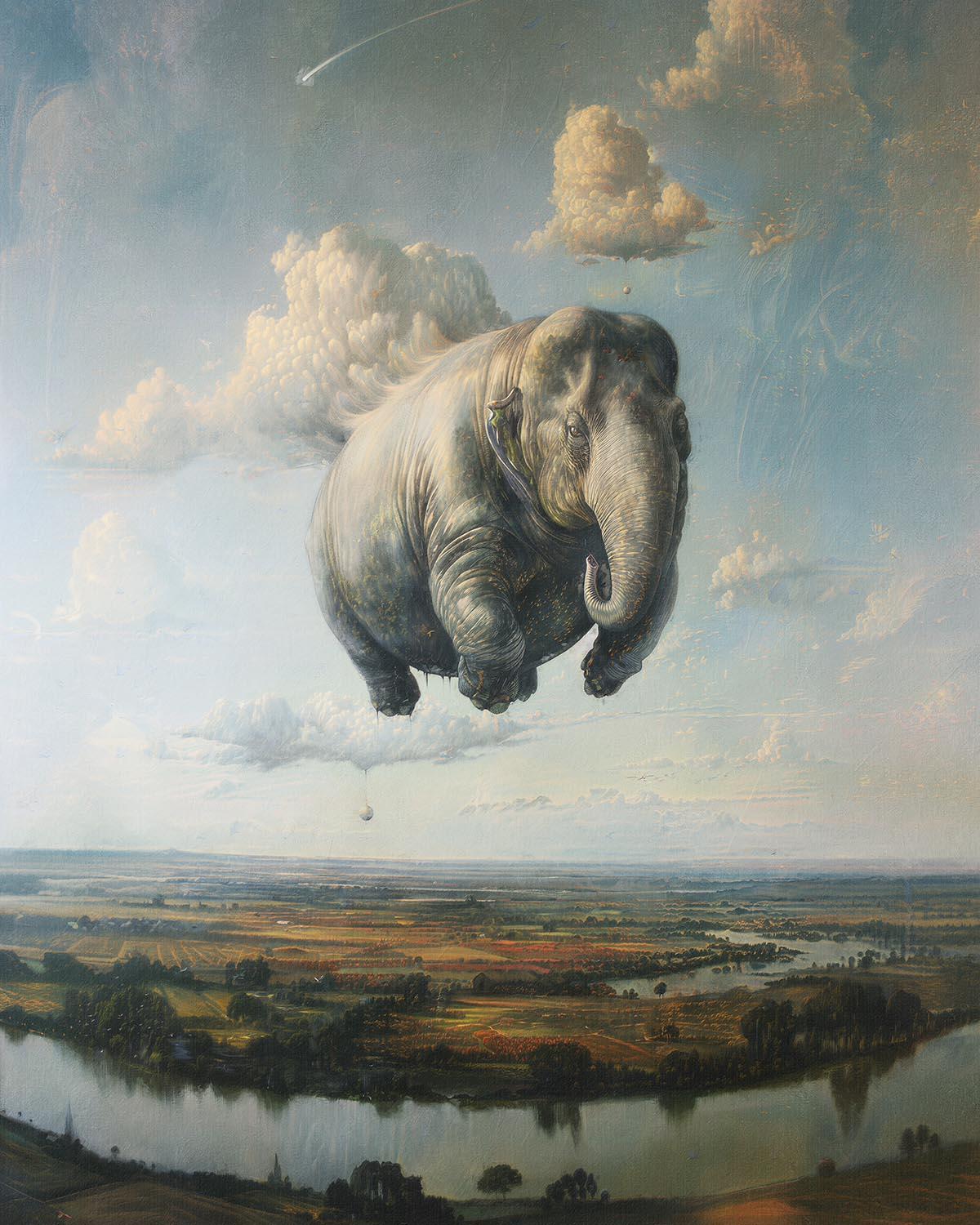 The flying Elephant